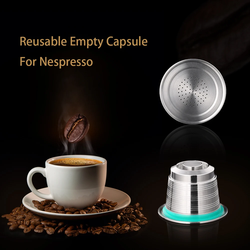 Многоразовая капсула Nespresso с круглым отверстием пустая металлическая