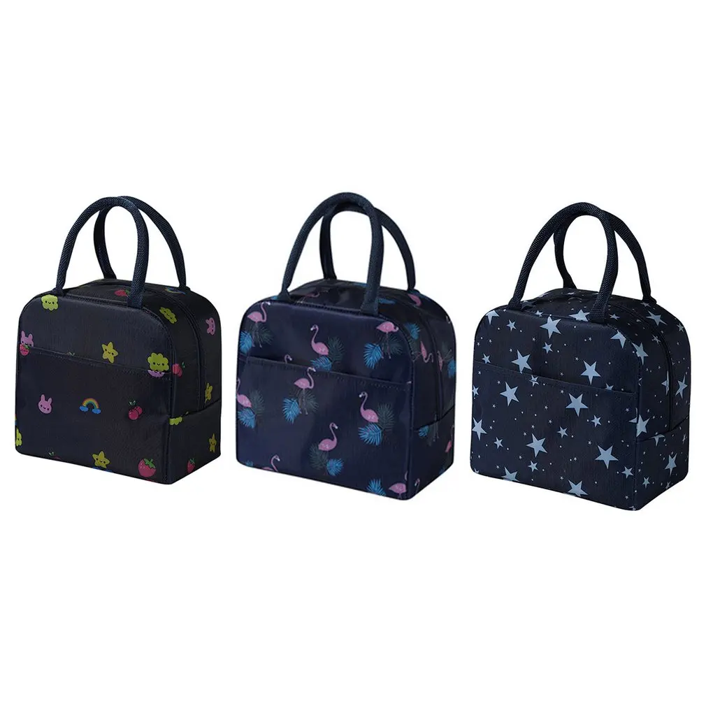 Canvas Lunch Bags Children Portable Functional Canvas Stripe Insulated  Thermal Food Picnic Kids Cooler Lunch Box Bag Tote - AliExpress