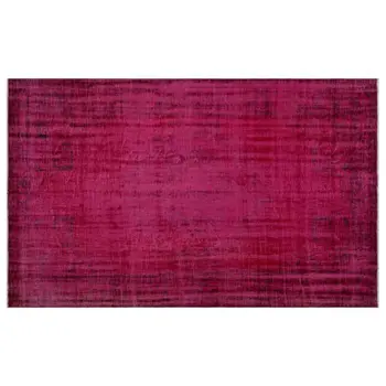 

Handmade Red Vintage Overdyed Turkish Area Rug 177x287 Cm-5'10''X9'5''