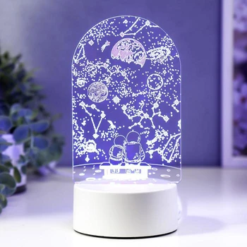 

Lamp "Pair in Space" LED RGB from the network 13x21.5 cm 5074790