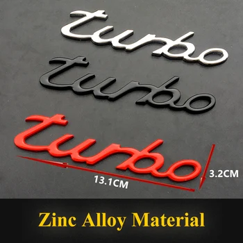 

Turbo 3D Metal Sticker Car styling for Porsche Cayenne Macan Panamera 997 996 718 911 Cayman Emblem Rear Decal Auto Accessories