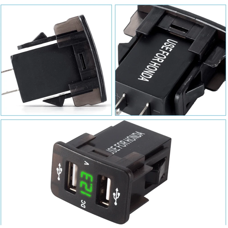 Автомобильное зарядное устройство для прикуривателя 12 В Dual USB адаптер питания