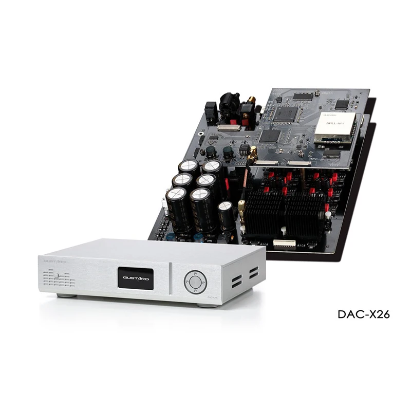 GUSTARD DAC X26 Dual ES9038PRO DSP PLL Native Balanced декодер 115в 230в|Цифро-аналоговые преобразователи