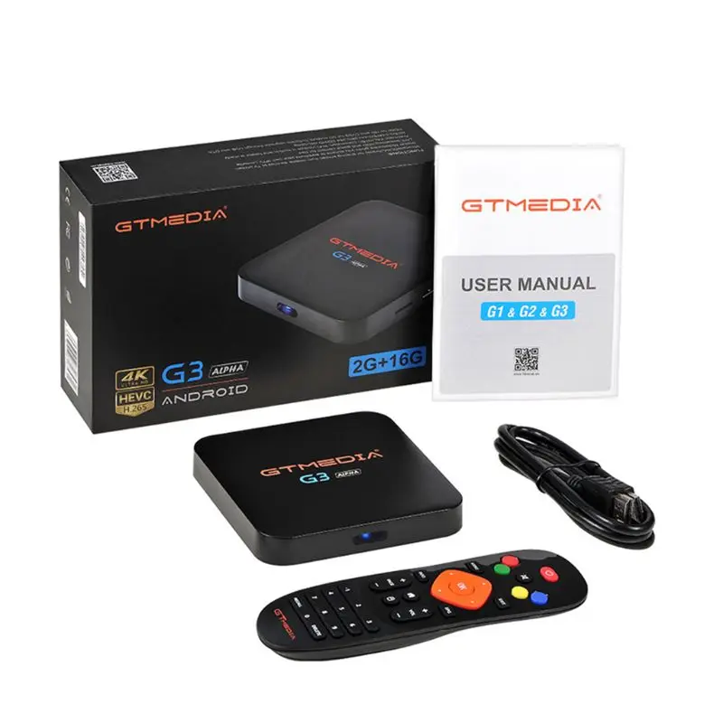 GTmedia G3 Alpha 2G+ 16G a* ndroid box поддерживает DRM Widevine - Цвет: EU