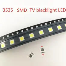 50 шт. 3535 холодного белого цвета для ремонт lcd-телевизоров LG светодиодный ТВ подсветка Светодиодные полосы света светоизлучающий диод SMD СВЕТОДИОДНЫЙ бусины, диаметр- 6V 2 W/3 в 1 Вт