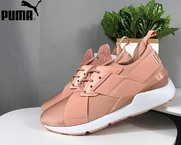 puma muse metal pink