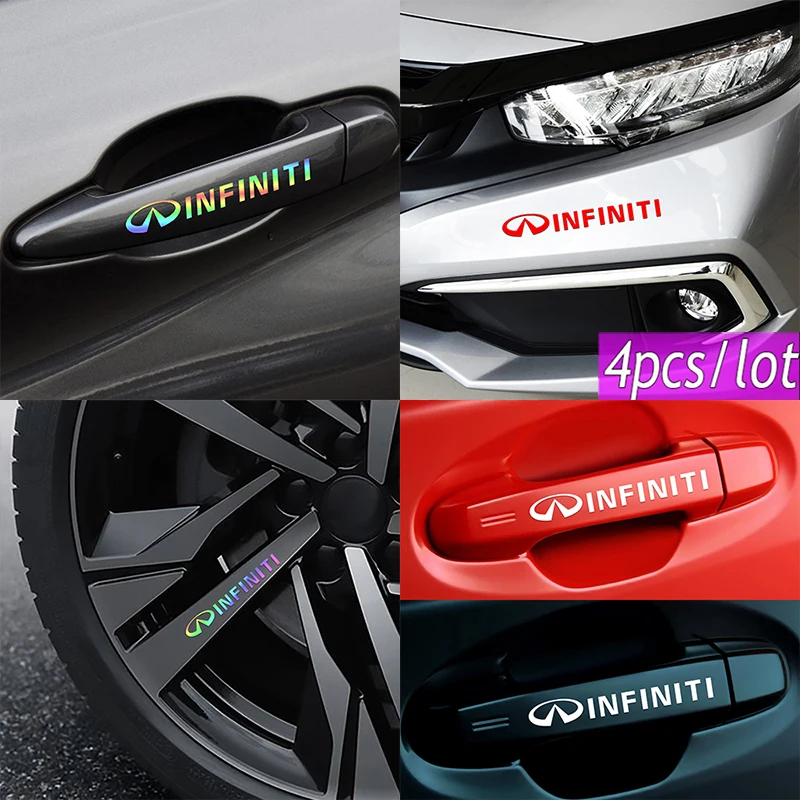 4 шт. декоративные наклейки на дверные ручки Infiniti FX35 Q50 Q30 ESQ QX50 QX60 QX70 QX80 | Автомобили