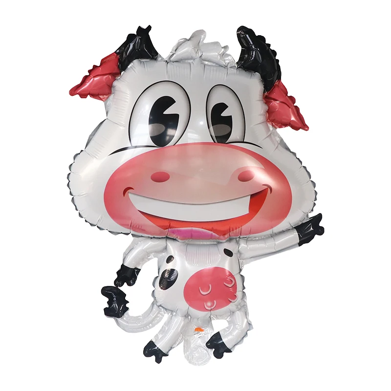 

10/50pcs Cut Animal Farm Lora Cow Foil Helium Balloons Baby Shower Boy Girl Birthday Theme Party Decorations Air Globos Kids Toy