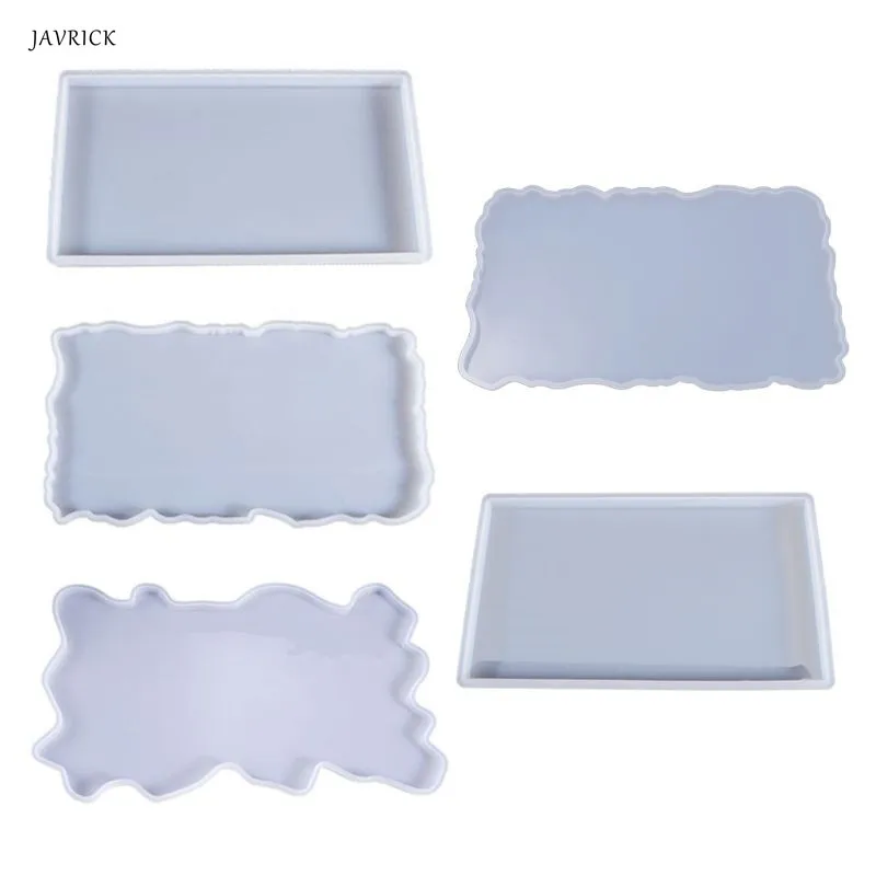 

Crystal Epoxy Resin Mold Fruit Plate Casting Silicone Mould Handmade DIY Crafts Tray Making Tool