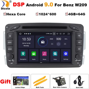 

PX6 DSP Car Multimedia player Android 9.0 GPS Autoradio For Mercedes/Benz/CLK/W209/W203/W208/W463/Vaneo/Viano/Vito FM DSP DVR