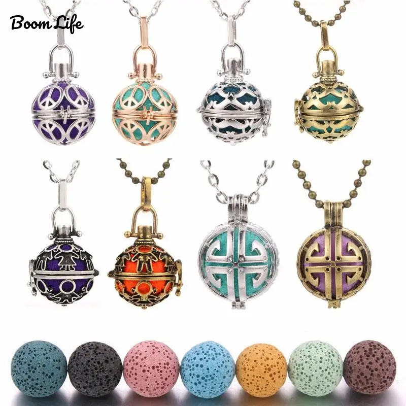 Ожерелье с подвеской-диффузором из вулканического камня | Украшения и аксессуары