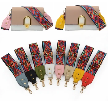 

Colored Belt Bag Belts Luxury Adjustable Wide Strap Parts For Accessories Handle Handbag Nylon For Women Shoulder Messenger Bag