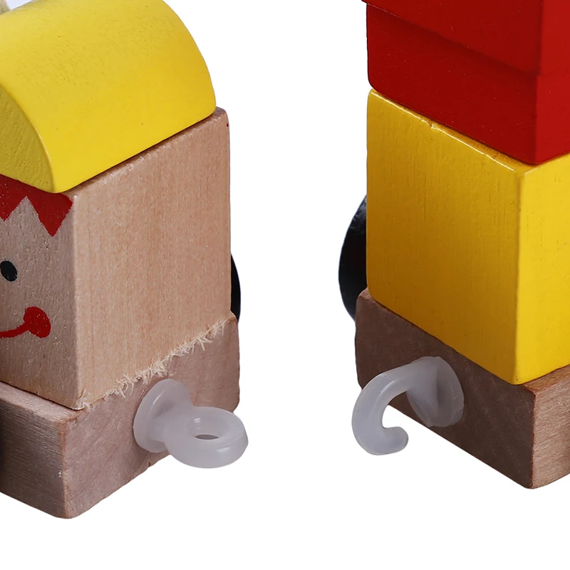 Wooden Trains Toys Track Railway Vehicles Toys Wood Locomotive Cars For Children Kids Gift Trains Model