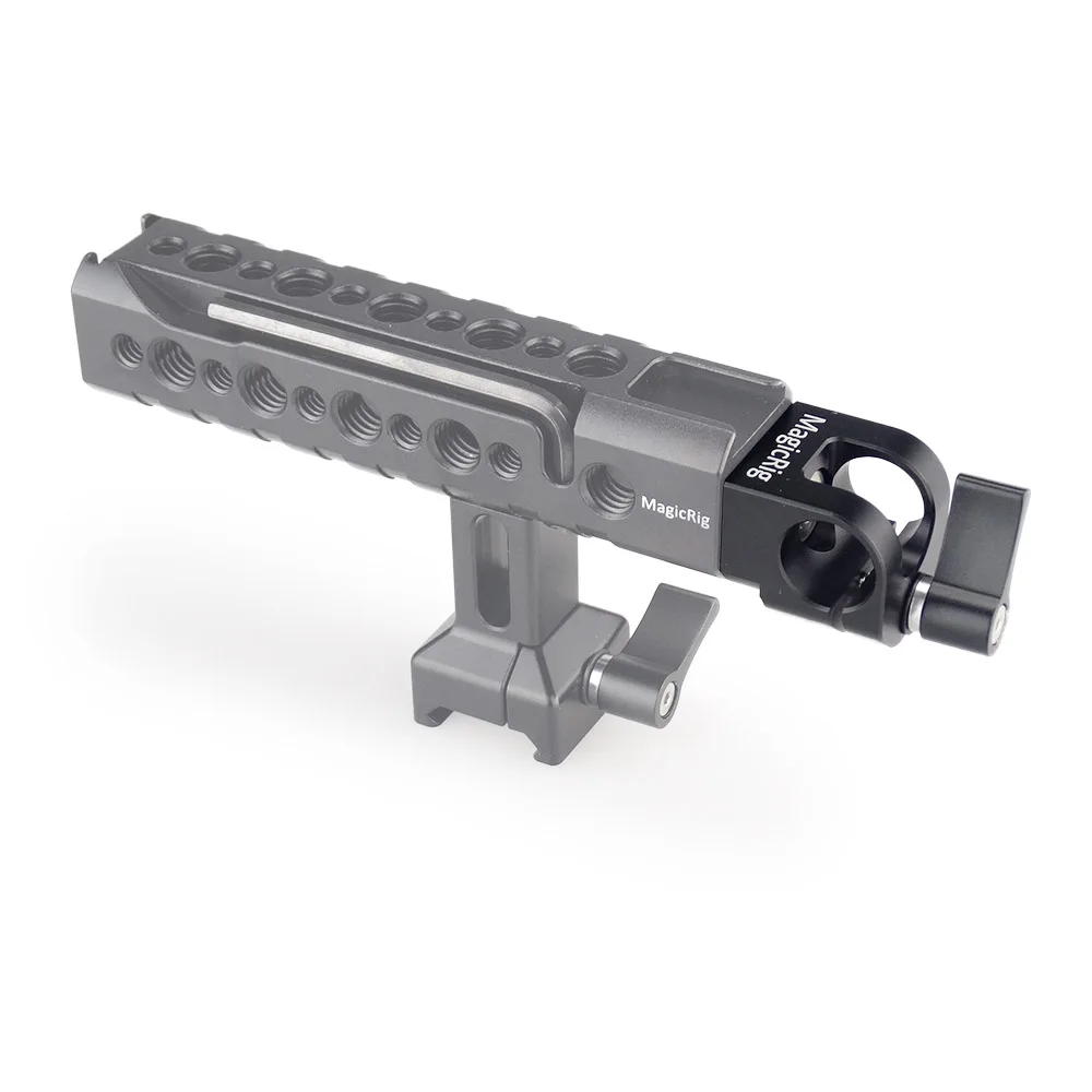 Camera Clamp MAGICRIG 15mm Single Rod Clamp with ARRI Locating Screw for EVF Mount 15mm Rods Support System for Camera Cage / Handle / Plate