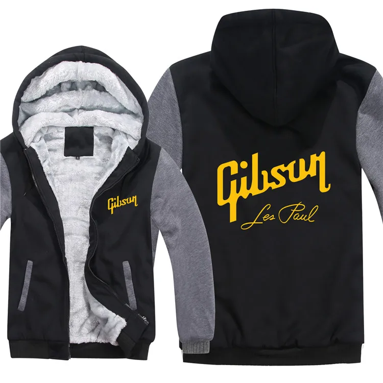 Толстовки Gibson зимняя куртка Для мужчин Повседневное шерстяным Gibson Les свитшоты Paul пуловер с капюшоном - Цвет: as picture