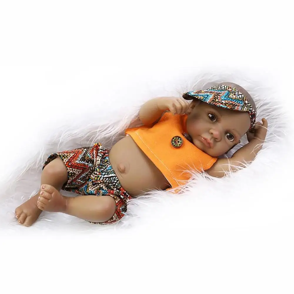 55 см Reborn Baby Doll ткань тело с плюшевым мишкой дети силиконовые babydoll Playmate подарок для девочек детские живые игрушки Bebe Reborn - Цвет: 10Inch Open Eye