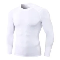 Autumn new Men Compression Running T Shirt Top Winter Thermal Fitness Tight Long Sleeve Sport tshirt Training Jogging Sportswear