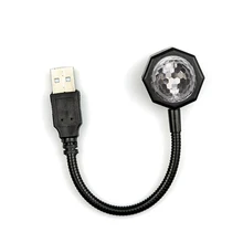 

USB LED Atmosphere Lamp Car Roof Light Music Control Effect Stage Lights DJ Magic Ball Lamp Colorful Projector Sky Party Light