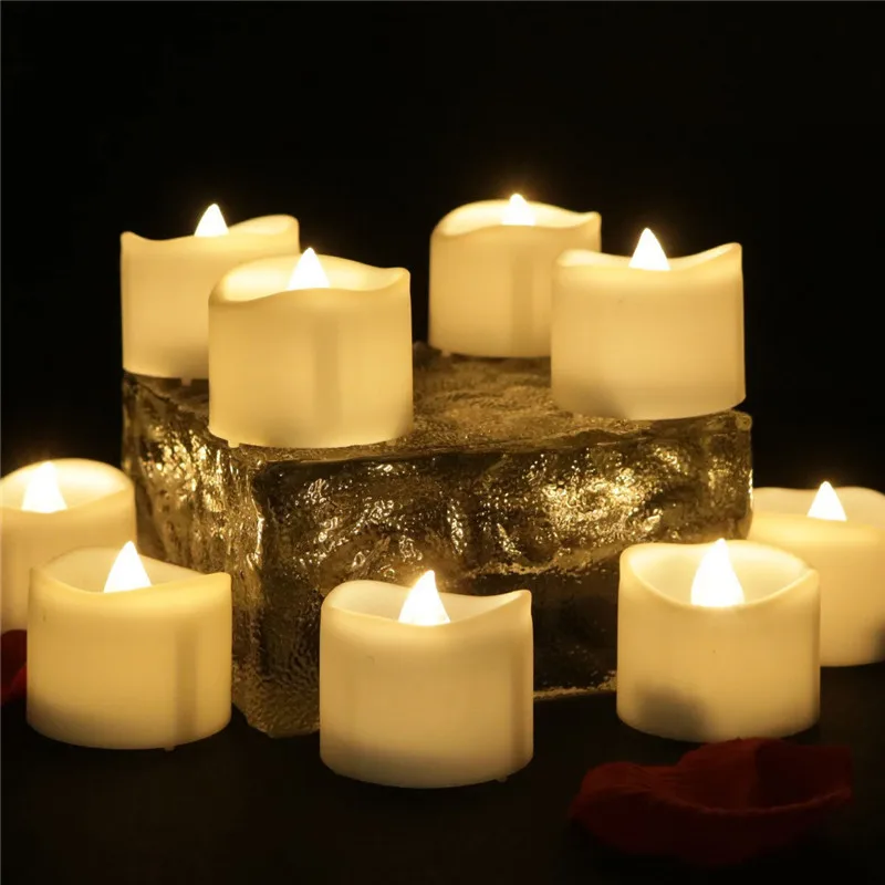 

6pcs Solar Candle Light Flameless Simulated New LED Candle Lamp Waterproof For Christmas Halloween Easter Happy New Year Decor