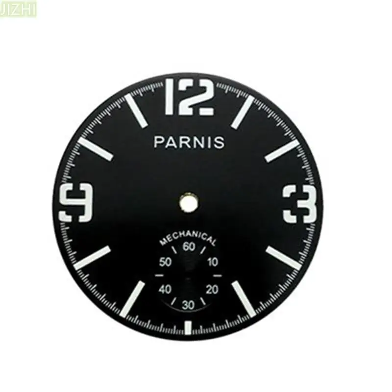 

38.8mm Copper Watch Black Dial White Numbers Wirstwatch Plate For ST3620 EAT6498 Replacement Accessories