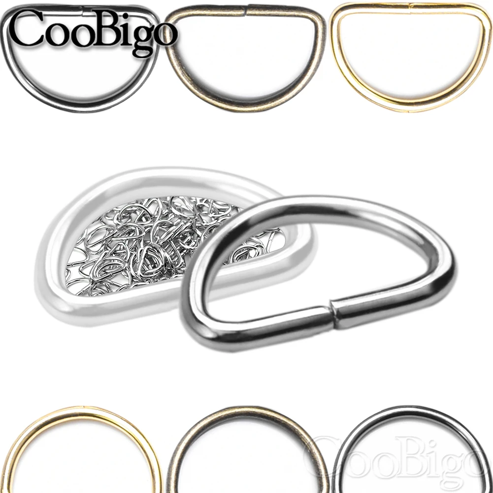 Metal D Rings Dee Buckle Adjustable Clasp Hardware for Shoes Key Chain Wallet Purse Bag Garment DIY Craft Accessories 10mm 20pcs | Дом и сад