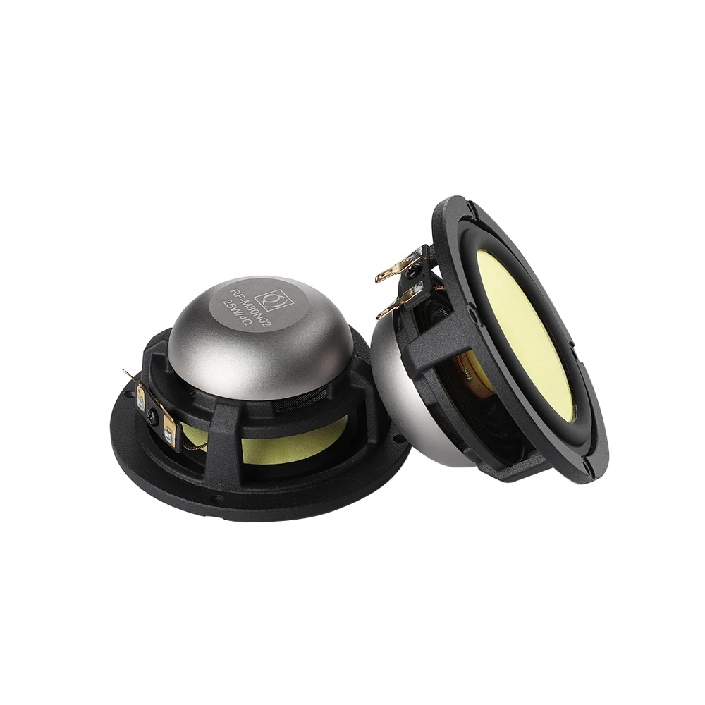 Audio Speakers 2Pcs 3 Inch Midrange Speaker 4 Ohm 8 Ohm 25W Car Audio Hifi Loudspeaker Music Sound Home Theater Neodymium