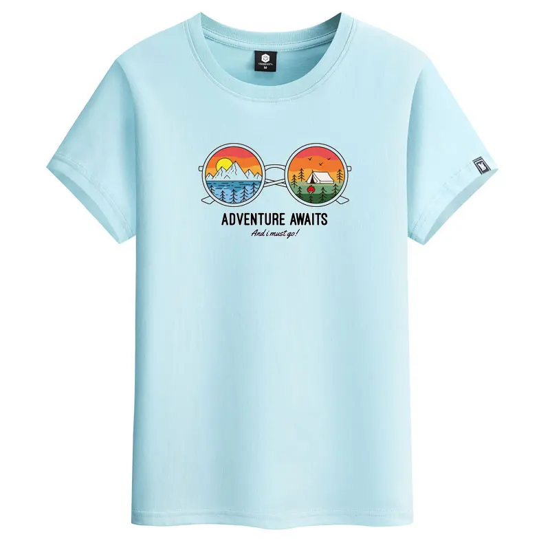 Мужская хлопковая футболка с круглым вырезом однотонная Повседневная аниме