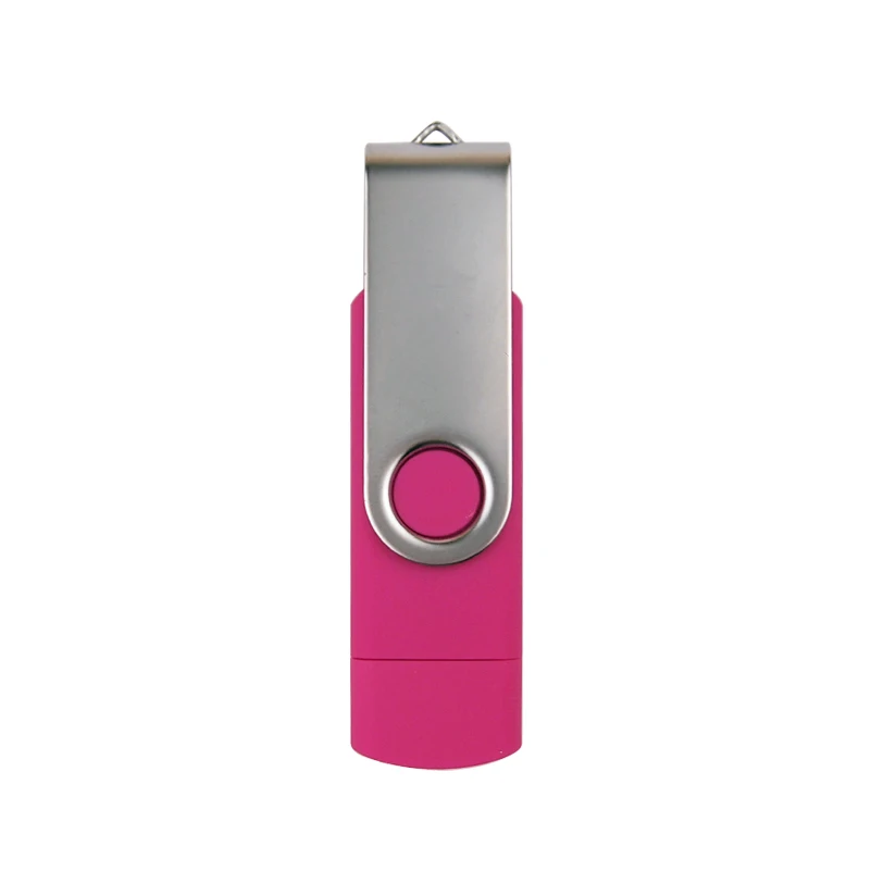 Двойной разъем флеш-накопитель для Android/ПК, карта памяти микро OTG USB флэш-накопитель 3,0 8 Гб оперативной памяти, 16 Гб встроенной памяти, 32 ГБ, 64 ГБ, сыпучих дары более 10 шт. логотип - Цвет: Pink with Silver 3.0