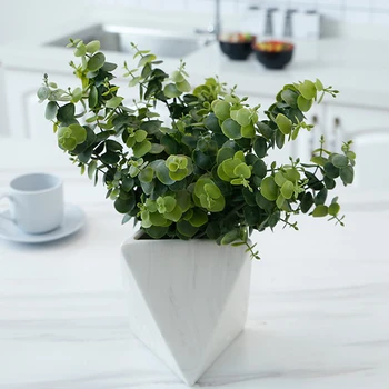 

Artificial Plants Eucalyptus leaves Money Leaf For Home Garden Decoration Shop Office Decor Plants Wedding Decorative Leaves