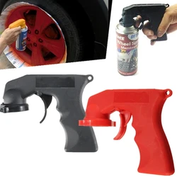 Adaptateur de pulvérisation poignée de pistolet de pulvérisation d'aérosol d'entretien de peinture avec anneau de verrouillage de gâchette à prise complète outil de réparation d'entretien pièces automobiles 