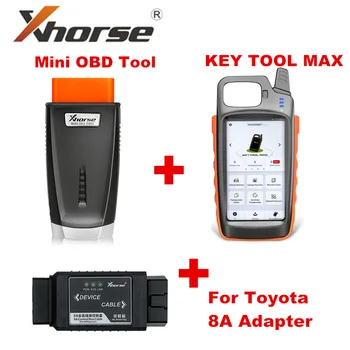 

Xhorse VVDI Key Tool MAX Remote and Chip Generator plus VVDI MINI OBD Tool plus For Toyota 8A Non-smart Key Adapter