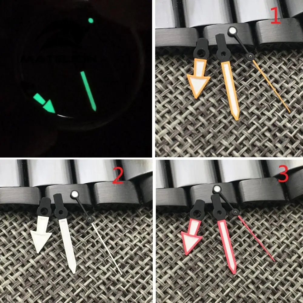 

Super luminous red yellow silver Watch Hands Fit For NH35 NH36 Model 7s26 4r35 7009 Automatic Movement