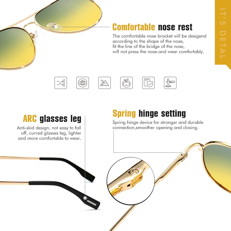 espiral Cosquillas Taxi LIOUMO-gafas de sol polarizadas para hombre y mujer, lentes fotocromáticas  para conducir de día y noche, camaleón, UV400 _ - AliExpress Mobile