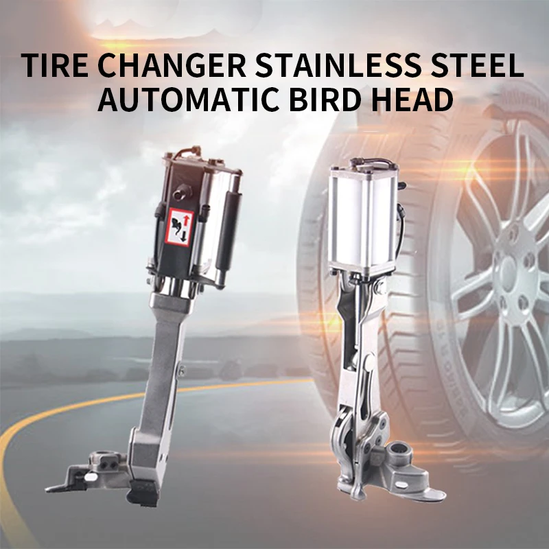 Tire removal machine stainless steel automatic bird head 560M flip bird head free crowbar to grill explosion-proof flat tires high end new automatic rear tire raking machine for small and medium sized car tyre changer auxiliary arm explosion proof tyre