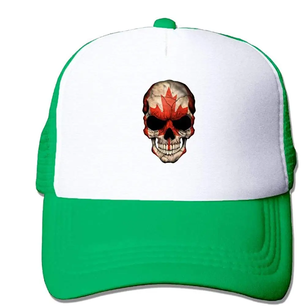 Сетчатая Кепка на заказ бейсболки Канада череп флаг регулируемая бейсболка s