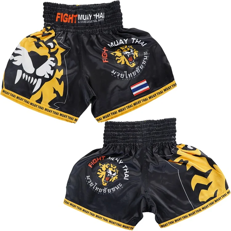 Мужской s кикбоксинг, MMA Muay тайские шорты Tiger Kick Boxing тренировочный бой для борьбы с захватами военные шорты для мужчин фитнес-зал для взрослых Спортивная одежда