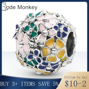 

Pandach Hot Sale 925 Sterling Silver Colorful Beads Fit Original Design Bracelet For Women Making Fashion DIY Jewelry