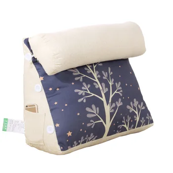 

Cute Cartoon Sofa Cushion Cotton Triangle Lumbar Support Pillow Cushion Office Chair Large Backrest Pillow for Bed Gift FK266