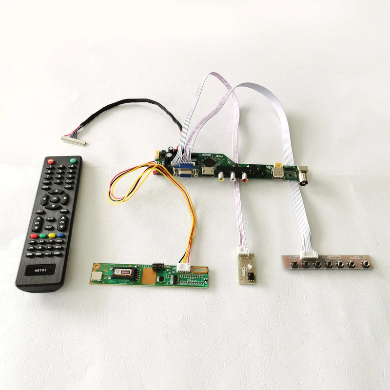 Fit B170PW05/B170PW06 1440*900 1CCFL 30Pins LVDS 17&quot Audio VGA USB Remote laptops panel LCD display controller card DIY kit |