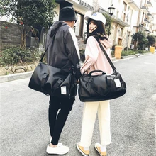 Мужские и женские спортивные сумки для тренажерного зала из искусственной кожи для путешествий для мальчиков и девочек, водонепроницаемые сумки на плечо для подростков