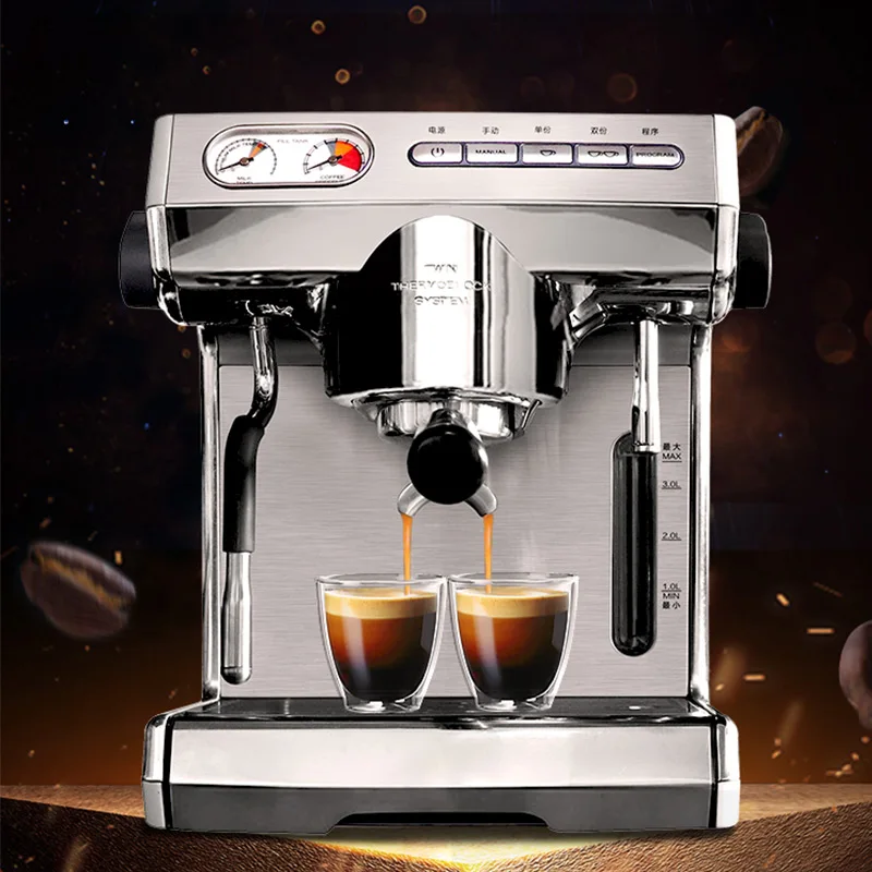 

3L 15bar Commercial Fully Semi-Automatic Coffee Machine 220V 2400W Home Professional Italian Small Cafe maker
