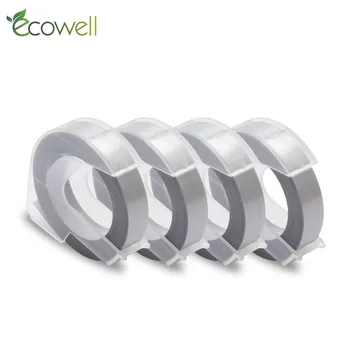 

Ecowell 9MM Silver color for Dymo 3D Embossing Label for Motex E-101, Motex E-202, Dymo 1610 1880 154000, 814580 Label Printer