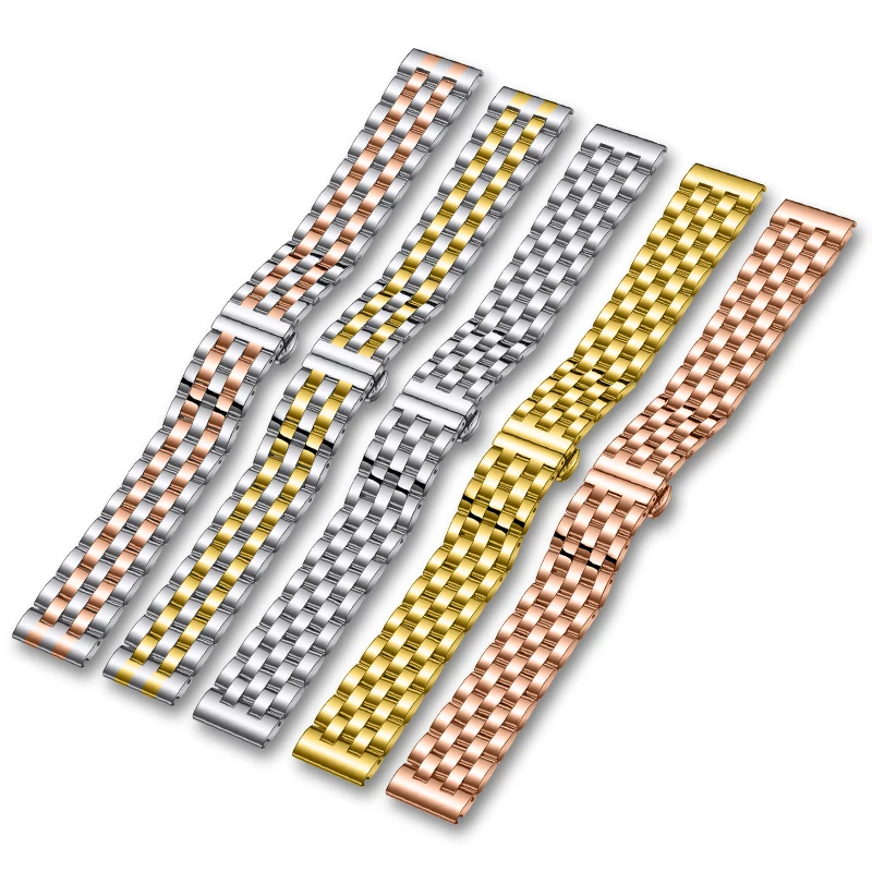 

OTMENG Stainless Steel Watch Strap 18mm 19mm 20mm 21mm 22mm Watch band Suitable for Samsung Galaxy Watch Wristband