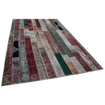 

200x301 Cm Multicolor Handmade Modern Patchwork Rug-7x10 Ft