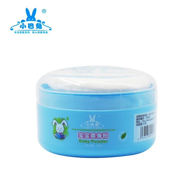 

Minibus Rabbit Baby Talcum Powder 80g Boxed Non-Flavor Infant Talcum Powder Cool Dry Maternal And Child Supplies