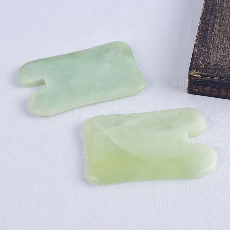 Нефритовый массажер для лица Gua Sha натуральный Gua Sha скребок для ног и спины акупресса точечный Массажер для каменной терапии инструменты для ухода за здоровьем
