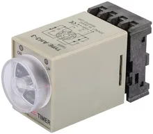 

Timer Relay Delay 0-10 Seconds Knob Control ON Time Relay With Base AC 110V 5A