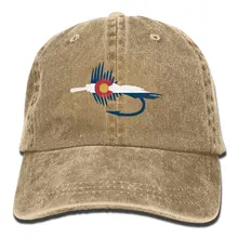 Колорадо государственный флаг Рыбная Приманка снасти мух Джинсовая Шляпа Для мужчин большой Бейсбол шапки