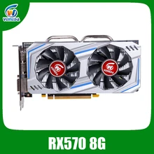 Видеокарта Veineda Radeon RX 570 8GB 256Bit GDDR5 1244/7000 MHz, игровая видеокарта для ПК, для игр nVIDIA Geforce rx 570 8gb