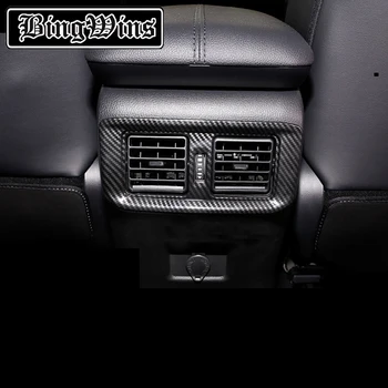 

BingWins Car styling For 2020 Toyota RAV4 rear exhaust air outlet decoration frame carbon fiber patch modification